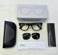 Lunettes Intelligentes Tendance avec Assistant IA, Caméra HD, Étanchéité IPX-5, Étui de Charge Magnétique, Appel Wi-Fi, Musique, Traduction IA, Unisexe
