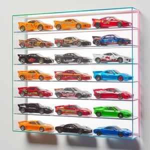 Clear Customized Color & Size Wall Mounted Acrylic <b>Model</b> Car Collectible Display Cabinet with Customized Logo Made in America - Product Image 4