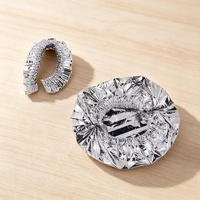 Couverture de conservation alimentaire ronde en plastique élastique réutilisable, isolante thermiquement et anti-parasites