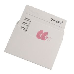 Embossed Logo Matt <b>White</b> Art Paper Custom Paper <b>White</b> <b>Envelopes</b> With Thank You Card for Fashion Brand - Product Image 5