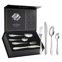 Ensemble de couverts de luxe baroque doré 24 pièces, acier inoxydable de haute qualité, vaisselle élégante, vaisselle de mariage, cuisine durable, miroir