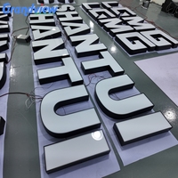Enseigne publicitaire LED en acrylique illuminée, logo lumineux personnalisé, enseigne de magasin, enseigne de bureau, enseigne extérieure, lettres en relief 3D, Letrero Luminoso