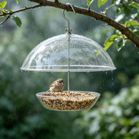 Produits d'extérieur Heath : Dôme réglable pour alimenter les oiseaux, aide à bloquer les écureuils et les oiseaux de grande taille – Mangeoire dôme Observatoire