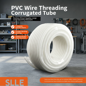 Tubería Corrugada de PVC Flexible para Cableado Eléctrico, Retardante de Llama, Impermeable, para Protección de Cables en Interiores y Exteriores - Product Image 1