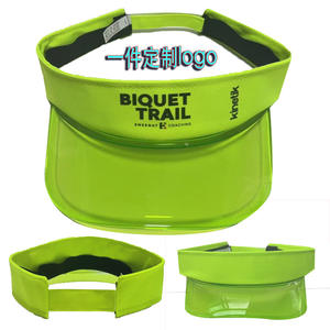 Casquette à visière transparente à bord plat unisexe, protection solaire estivale, sports de plein air, 100% acrylique, imprimé délavé, style frais et doux - Product Image 3