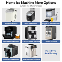 Machine à glace pilée domestique à économie d'énergie 60kg/24h avec sélection de couleurs disponible