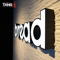 Lettres lumineuses publicitaires personnalisées pour hôtels commerciaux, cadre en aluminium, façade en acrylique, garniture LED, décoration de canal lumineux