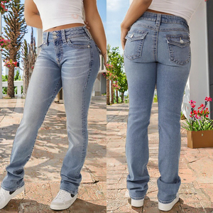 กางเกงยีนส์ทรงตรงสไตล์วินเทจคุณภาพสูง ปี 2026 เอวกลาง ลำลอง เป็นมิตรกับสิ่งแวดล้อม สำหรับผู้หญิง ทันสมัย เหมาะสำหรับฤดูหนาวและฤดูร้อน - Product Image 1