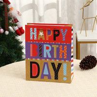 Sacs cadeaux en papier de luxe pour anniversaire avec paillettes, sacs en papier recyclables et durables pour l'emballage de cadeaux de fête d'anniversaire