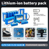 18650 Pack Battery 3.7v 7.4v 11.1v 14.8v 22.2v Lithium Battery 3500mah 4400mah 5200mah 7800mah 8800mah Lithium Ion Battery Pack