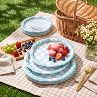 Assiettes en papier robustes de 9, 10 et 13 pouces, grandes assiettes jetables pour barbecue, fête, buffet, restauration, vente en gros, approvisionnement direct en vrac