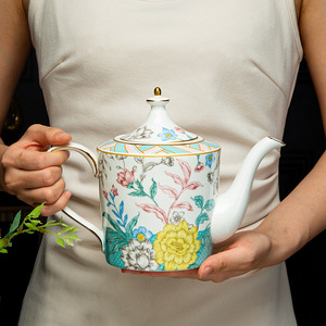 Fashionable Pastoral Style Bone China Cold Water Bottle Household Teapot Green Tea Buckwheat Teapot High Color Value Fruit - Product Image 2