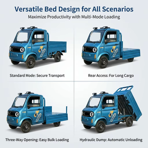 Offre Spéciale : Mini Camion Électrique 5000W, Prix Usine, <span class=keywords><strong>Couleur</strong></span> Personnalisable, Grand Coffre <span class=keywords><strong>de</strong></span> Chargement, Pick-up Utilitaire, Lithium Ternaire <span class=keywords><strong>de</strong></span> Haute Qualité - Product Image 5