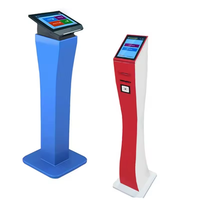 Distributeur de billets de 15.6 pouces Machine de file d'attente Banque Queue Imprimante QR interactive Écran tactile