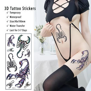 สติ๊กเกอร์สักลายชั่วคราว<span class=keywords><strong>ลาย</strong></span>แมงป่อง นกอินทรี <span class=keywords><strong>มังกร</strong></span> นก แบบกันน้ำ พิมพ์สี CMYK ตามสั่งจากโรงงาน - Product Image 1