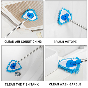 Manufacturers Direct Microfiber <strong>Triangle</strong> <strong>Mops</strong> Use Cleaning Telescopic Handle <strong>Triangle</strong> Chenille Corner Cleaning <strong>Mop</strong> - Product Image 2