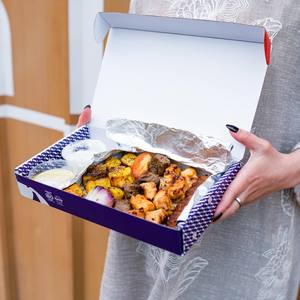 Caja de Almuerzo Desechable para Comida para Llevar, de Papel Kraft Ecológico, con Diseño de Impresión de Logotipo Personalizado, para Pollo y Comida Rápida - Product Image 6