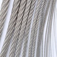 Großhandelspreis Edelstahl-Kabelseile 304 Inox-Kabel 7x7 0,5-0,6mm Edelstahlkabel 7*7 Edelstahl-Drahtseil