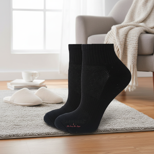 <b>Black</b> Women's <b>Socks</b> Comfortable Towel Slippers - Product Image 3