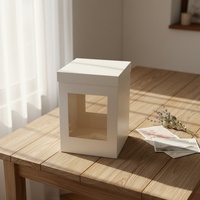 Boîte à gâteau en papier Sunshine avec emballage Tiramisu Bento personnalisé 10x10 pour cupcakes, livraison de luxe, boîte à gâteau en papier blanc