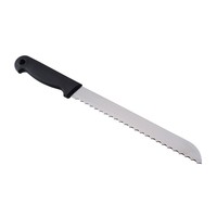8 Zoll schwarzer PP-Griff gezackte Klinge Brotmesser Kuchen Server Messer