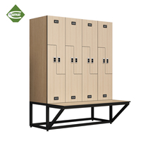 CARTMAY – Nouveaux casiers de rangement étanches en HPL de type Z, personnalisables avec serrure électronique pour vestiaires de salle de sport
