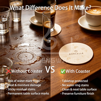 Sous-verres en papier ronds et carrés personnalisés, épaisseur 1 mm, 1,5 mm, 2 mm, pour restaurants, bars, pubs, cafés, hôtels, sous-verres absorbants pour boissons et bières
