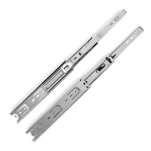 Riel Telescópico de Extensión Completa de 3 Secciones, de Alta Resistencia, 100 lb/45 kg, Accesorios de Ferretería para Muebles, al Mejor Precio - Product Image 4