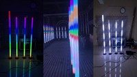 Tubo LED RGB 360 con Control Inalámbrico por Software DMX512 IP65, Luz Matricial de Alto CRI 90