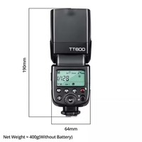 Godox TT600 Profesional 2.4G Wireless TTL Flash Speedlite Terlaris 1/8000s Sinkronisasi Kecepatan Tinggi Universal untuk Fotografi