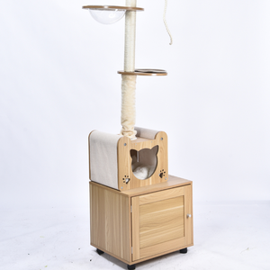 <span class=keywords><strong>Arbre</strong></span> à <span class=keywords><strong>chat</strong></span> réglable du sol au plafond, multifonctionnel, avec poteaux à gratter en sisal pour chats d'intérieur - Product Image 2