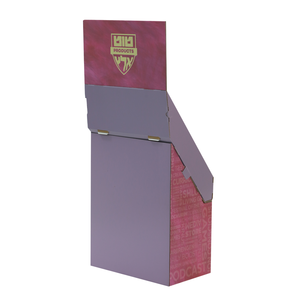 किताबों के पत्रिकाओं के लिए चीन कारखाने से अनुकूलन योग्य पोर्टेबल और फोल्डेबल नालीदार कार्डबोर्ड फ्लोर डिस्प्ले रैक - Product Image 5