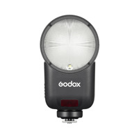 Flash de Cabeza Redonda Godox V1 Mid, 2.4G TTL HSS 1/8000s, Recargable, para Cámaras Canon, Nikon, Sony, Fuji, Olympus, Panasonic