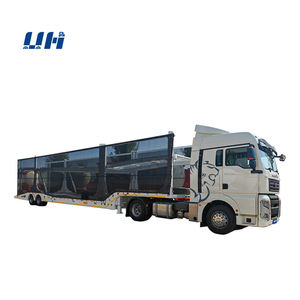 Venta caliente <span class=keywords><strong>de</strong></span> <span class=keywords><strong>tres</strong></span> <span class=keywords><strong>ejes</strong></span> Remolque <span class=keywords><strong>de</strong></span> coche Fabricante Contenedor Coche Transporte Semirremolque - Product Image 1