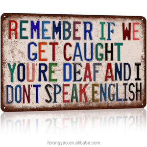 Tendencias 2026: Letreros Decorativos Personalizados de Metal Vintage al por Mayor, 20 <span class=keywords><strong>x</strong></span> 30 cm, Letreros Retro de Metal para Carreteras, Calles y Garajes - Product Image 4