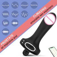 Vibrateur sans fil pour couple, massage de la prostate, retardateur d'éjaculation masculin, anneau pénien, stimulateur du point G et du clitoris, jouets sexuels pour adultes