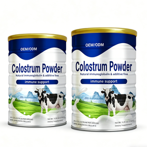Colostrum bovin premium <span class=keywords><strong>en</strong></span> <span class=keywords><strong>poudre</strong></span> – Santé intestinale, soutien immunitaire, récupération musculaire – Bovin nourri à l'herbe, première tétée – Supplément pour adultes – Marque privée - Product Image 1