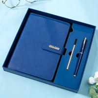 Ensemble de carnet et stylo A5 en cuir de luxe avec logo personnalisé LX imprimé en sérigraphie pour hommes, services professionnels, cadeau d'affaires