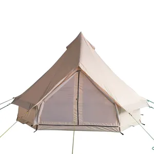 Camping Canvas Tent Outdoor Camping Tent Waterproof Camping Tent