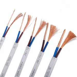 5 Meter Elektrische Draad Koperen RVVB Omhulde Draad En Kabel <strong>Lijn</strong> 2 Core 0.5 0.75 1 1.5 2.5 4 6mm Netsnoer - Product Image 1