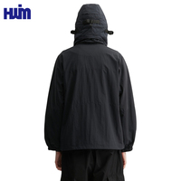 Veste imperméable à capuche amovible personnalisée pour homme, doublure en maille respirante pour la randonnée, les voyages, la polyvalence en plein air