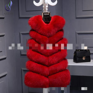 Dernier manteau de <span class=keywords><strong>fourrure</strong></span> à la mode pour femmes et filles Faux renard <span class=keywords><strong>sans</strong></span> manches vêtements de luxe doux pour l'extérieur <span class=keywords><strong>gilet</strong></span> en <span class=keywords><strong>fourrure</strong></span> - Product Image 6