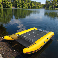 Tube flottant pour la pêche, tube flottant robuste pour la pêche, matériau PVC, catamaran pliable, bateaux de pêche gonflables à vendre
