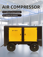 Compresseur d'air Doosan sans pollution pour le travail en extérieur, manomètre de compresseur d'air