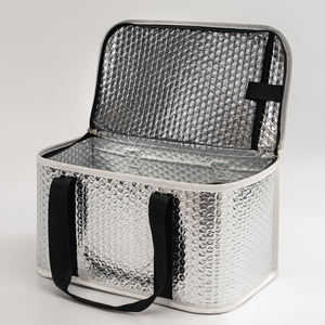 Aluminiumfolie-Kühltasche Isolierte Kühltasche für Kuchen Pizza Essenslieferung mit Strapazierfähigem Weichem Griff Kühltasche - Product Image 3
