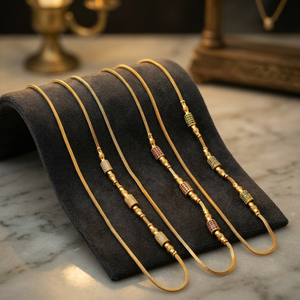Wholesale 14K18K24K Micron Gold Plated Mopu Chain, <b>Fashion</b> Chain <b>Necklaces</b>, CZ Stone Jewelry, Mopu Chain <b>Necklace</b> with CZ Stone - Product Image 4