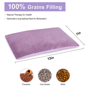 Coussin chauffant personnalisé en perles d'argile pour soulager la douleur, chauffe au micro-ondes - Product Image 4