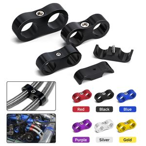 An4 an6 an8 an10, анодированный алюминиевый сплав, масло, топливо, водяной провод, Плетеный сепаратор для заготовки, зажим для разделителя шланга, черный, синий, красный - Product Image 5