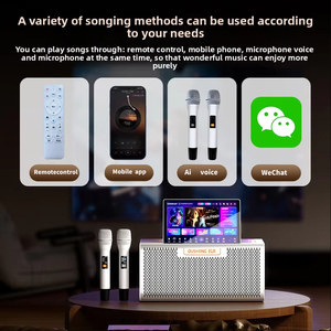 Máquina de Karaoke Profesional Todo en Uno <span class=keywords><strong>con</strong></span> Sistema Android Inteligente 2025, <span class=keywords><strong>con</strong></span> 2 Micrófonos Inalámbricos, <span class=keywords><strong>Pantalla</strong></span> de 10.1 Pulgadas y 64 GB de Almacenamiento - Ousheng - Product Image 5