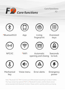 Serrure de porte en option à poignée courte et longue en aluminium Sinovo Carte à code d'empreinte digitale Méthodes de déverrouillage multiples Serrure de porte pour la sécurité - Product Image 3